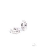 Paparazzi Hammered Hyperaware- Silver Earrings