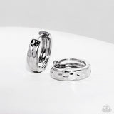 Paparazzi Hammered Hyperaware- Silver Earrings