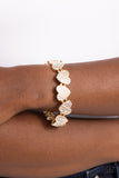 Paparazzi Headliner Heart - Gold Bracelet