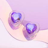 Paparazzi Heart-Pounding Haute - Purple Earrings