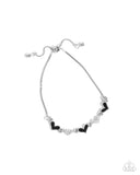 Paparazzi Heart-struck Hype- Black Bracelet
