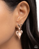 Paparazzi Heart Habitat- Gold Earrings
