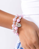 Paparazzi Heart Hustle- Pink Bracelet