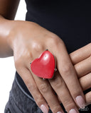 Paparazzi Heartfelt Hallmark- Red Ring