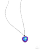 Paparazzi Heartfelt Hope - Purple Heart Necklace