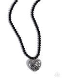 Paparazzi Heartfelt Hummingbird- Black Necklace