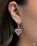 Paparazzi Heartfelt Hypnosis- Purple Heart Earrings