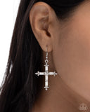 Paparazzi Heavenly Homage- White Earrings
