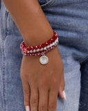 Paparazzi Heroic Haute- Red Bracelet
