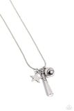 Paparazzi Hey Batter Batter! - Silver Baseball Necklace