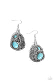 Paparazzi Hibiscus Harvest - Blue Earrings