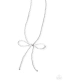 Paparazzi High-Class Hype - White Necklace
