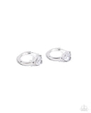Paparazzi High Nobility - White Heart Hoops