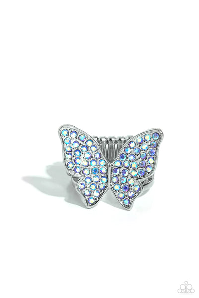 Paparazzi High Time - Blue Butterfly Ring