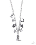Paparazzi Hoedown Throwdown- Silver Necklace