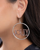 Paparazzi Holly Jolly- Red Earrings