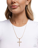 Paparazzi Holy Harmony- Gold Cross Necklace