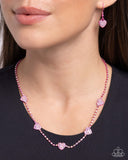 Paparazzi Homecoming Hearts - Pink Heart Necklace