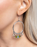 Paparazzi Hooped Hello- Silver Earrings