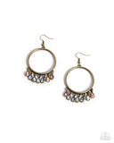 Paparazzi Hooped Hello- Brass Earrings