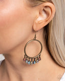 Paparazzi Hooped Hello- Brass Earrings