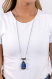 Paparazzi Hypnotic Headliner - Blue Necklace