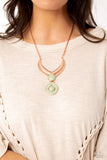 Paparazzi I CLAN See Clearly Now - Copper  Stone Necklace