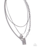 Paparazzi Adorable Artifact- Silver Necklace