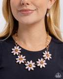 Paparazzi First Date Flowers- Pink Necklace