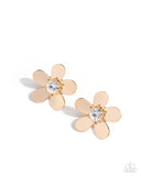 Paparazzi Blooming Boutique- Gold Earrings
