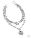 Paparazzi Generously Grungy- Silver Necklace