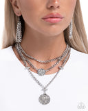 Paparazzi Generously Grungy- Silver Necklace