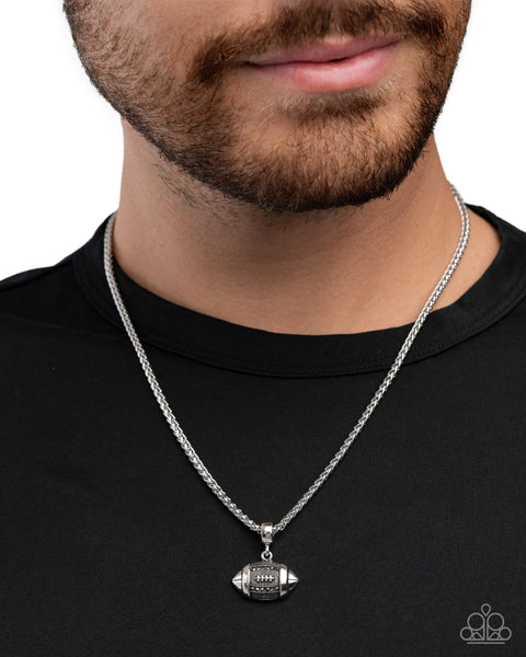 Paparazzi Football Frenzy- Silver Necklace