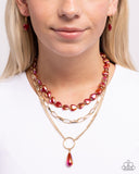 Paparazzi Admirable Affection - Red Necklace