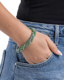 PaparazziA Dash of Drama - Green Bracelet