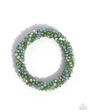 PaparazziA Dash of Drama - Green Bracelet