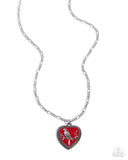 Paparazzi Songbird Sweetheart- Red Necklace