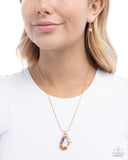 Paparazzi Teardrop Transformation- Orange Necklace