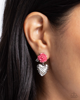 Paparazzi Girly Grade - Pink Earrings