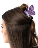 Paparazzi Fluttering Focus- Purple Hair Butterfly