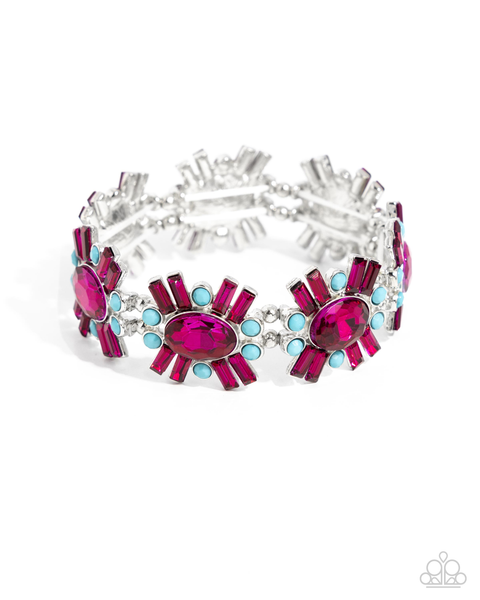 Paparazzi Bewildering Bling - Pink Bracelet