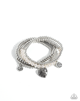 Paparazzi Filigree Fairytale - White Bracelet