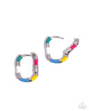 Paparazzi Colorful Cohort- Multi Hoops Earrings