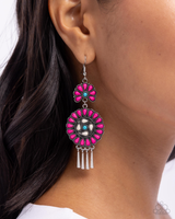 Paparazzi Watch the Sunset - Pink Earrings