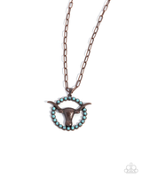 Paparazzi Longhorn Lasso - Copper Necklace