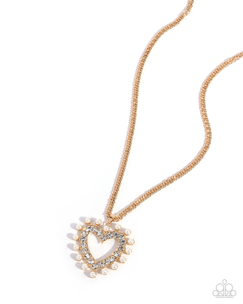 Paparazzi Perfectly Prim - Gold Necklace