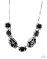 Paparazzi Regally Roped - Black Necklace