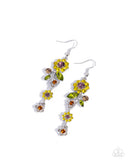 Paparazzi Better Bouquet- Yellow Earrings
