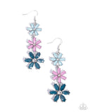 Paparazzi Blooming Bombshell- Blue Earrings