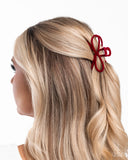 Paparazzi Merry BOW Round- Red Hair Accessory